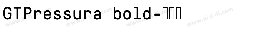 GTPressura bold字体转换 GTPressura bold字体转换